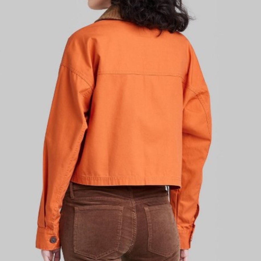 Women's Cropped Canvas Surplus
Shacket - Wild Fable™ Rust XL. NWT - Picture 3 of 3